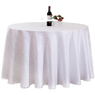 China 120 Tablecloth Modern Hot Selling Polyester Hotel Restaurant Wedding Dinner Decorative Round Tablecloth for sale