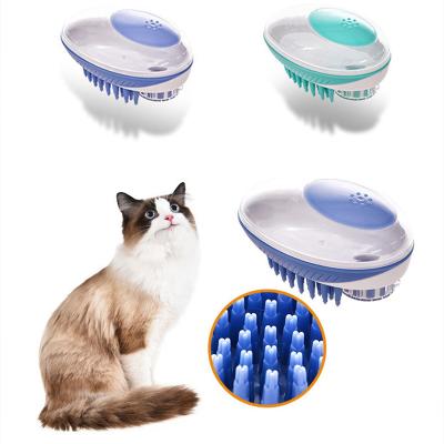 China Wholesale Multifunctional Dog Stocked Cat Grooming 2 in 1 Massage Pet Wash Bath Cleaning Brush for sale