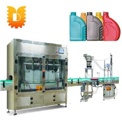 China Semi Automatic Engine Lubricating Oil Motor Oil Beverage Lubricant Beverage Lubricant Filling Capping And Labeling Machine For Bottle for sale