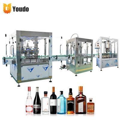 China Automatic Grape Wine Liquor Beverage Liquor Filling And Capping Machine With Glass Bottle Filling Machinery Production Line for sale