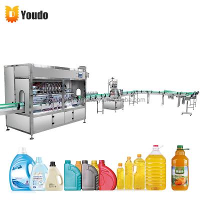 China Beverage Automatic Pneumatic Bottle Packing Capping Line And Filling Machine For Cooking Olive Processing Line Food Edible Oil Machinery for sale