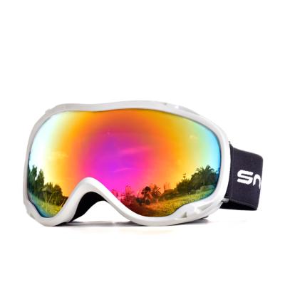 China Custom Coating Anti Fog Goggles Mirror Coating Mirror Fog Goggles Permanent Snowboarding for sale