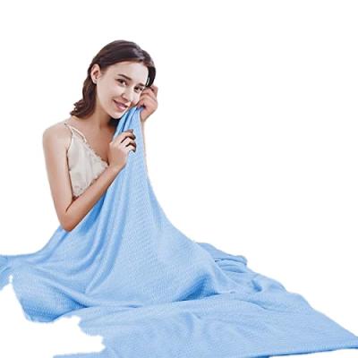 China PORTABLE Customized Size Bamboo Cooling Summer Throw Blankets for sale