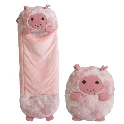 China 2021 New Design Plush Stuffed Animals Unicorn Dinosaur Soft Nap Children Happy Sleeping Bags for sale