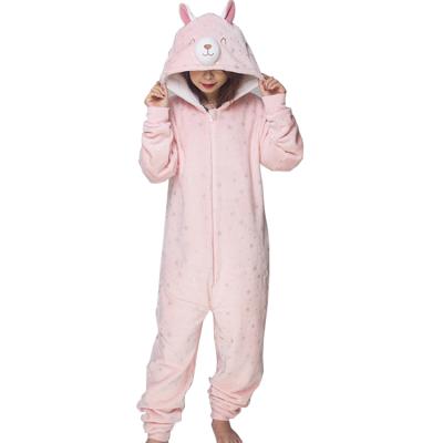 China Thermal Custom Size Farm Alpaca Onesie Unisex Adult Costume for sale