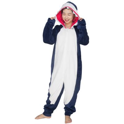 China Wholesale Unisex Cartoon Onesie Shark Kids Animals One Piece Pajamas Thermal for sale