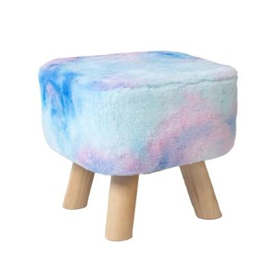 China Square Room Stool Stool Wood Link Stain Stool for sale