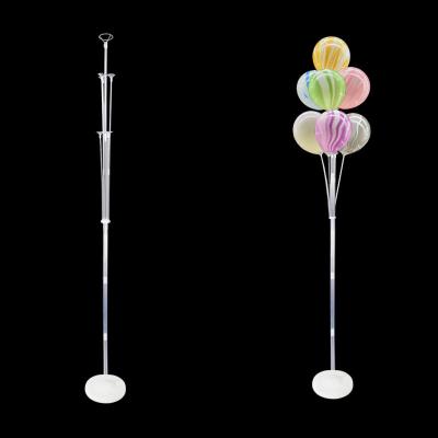 China Gift Toy 7 Balloons 160cm Balloon Stand For Birthday Party Decoration Reusable Clear Balloon Stand for sale