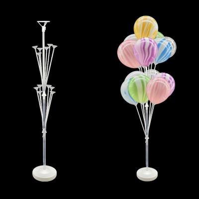 China Gift Toy 13 Balloons 135cm Balloon Tree Stand For Birthday Party Decoration Reusable Clear Balloon Stand for sale