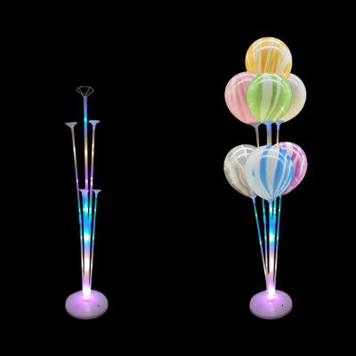 China Luminous Toy 7 Tubes Promotional Kit Birthday Party Wedding Props Decoration With Balloon Stand Base Stand for sale