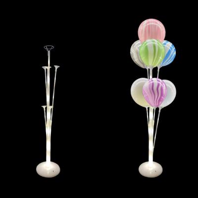 China Promotional Toy 7 Tube Kit Birthday Wedding Party Glowing Props Balloon Tree Decoration With Base Balloon Stand Holder for sale