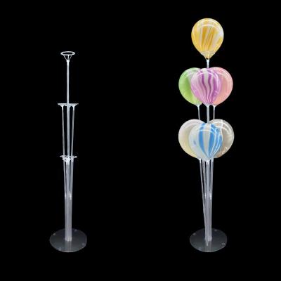 China Reusable Kit Holder Table Balloons Gift Toy 7 Tubes Stand for Birthday Party Wedding Props Decoration with Balloon Base Holder for sale