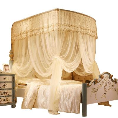 China Yellow Modern Simple Sleeping Style FoldableMosquito Home Luxury LLIN Yard Bed Net for sale