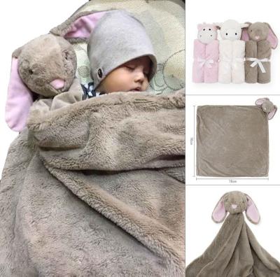 China Anti-Pull Wholesale 3D Animals Super Soft Wrap Elephant Baby Blanket for sale