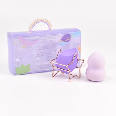 China Low Price High Elasticity Esponja De Beleza Ovo De Beleza Beauty Egg Sponge Washable With Star Metal Bracket for sale