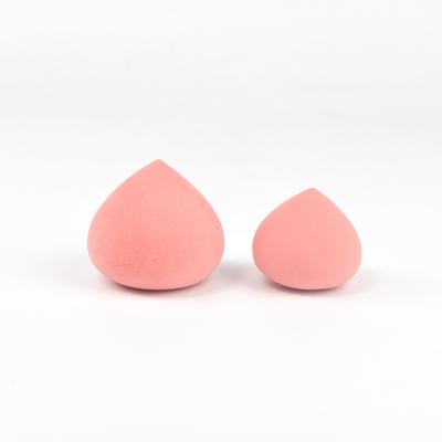 China Good Selling Washable Polyurethane Material Custom Multiple Sizes Esponja De Beleza Pink Peach Shape Beauty Sponge for sale