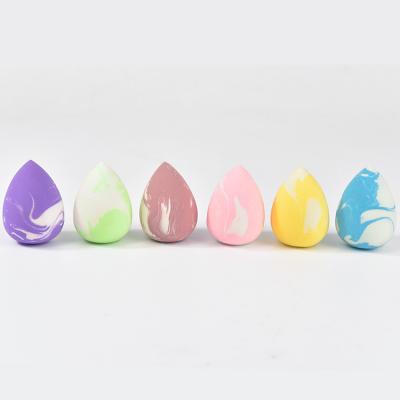 China Hot Sale Two Color Beauty Drop Shape Washable Makeup Sponge For Foundation BB Cream for sale