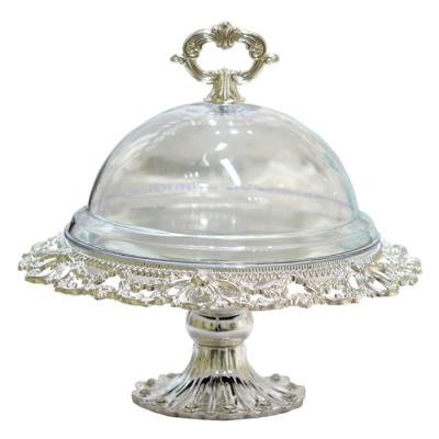 China Glass-metal Wedding Cupcake Display Stand Party Cake Pedestal Dish Table Fruit Top Stand Viable for sale