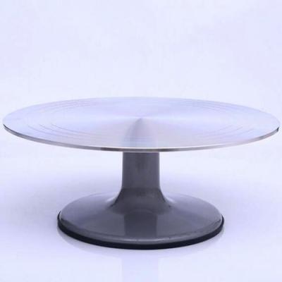 China Non-slip Aluminum Cake Stand Metal Fondant Cake Turntable Sugarcraft Rotating Tools for sale