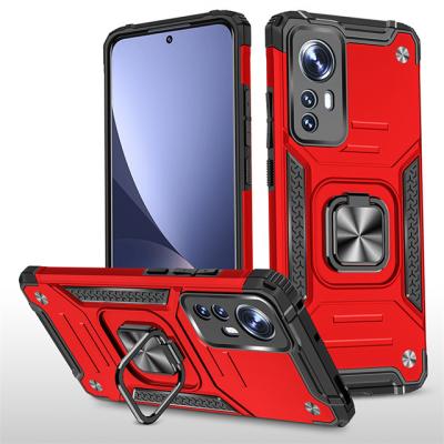 China Hybrid Shockproof PC+TPU Mobile Phone Case For Xiaomi 12 Hard Cover Kickstand Ring Phone Case Wholesale Mobile Phone Case for sale