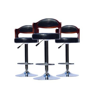 China Modern Wholesale Cheap Leather Chair Furniture Adjustable Footstool Bar Stool for sale