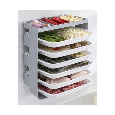 China Freshness Preservation Unique Design Hot Sale Kitchen Pad Prep Rack Sustainable Food Storage Container for sale