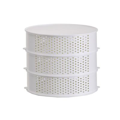 China Freshness Preservation New Arrival Stackable White Hollow Out Dish Cover Insect Resistance Kitchen Food Storage Container for sale