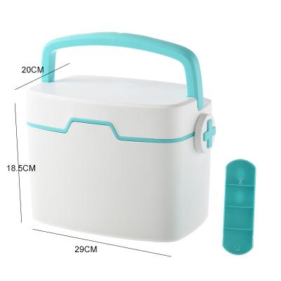 China New Arrival Viable Multifunctional Portable Medicine Box Portable Plastic First Aid Kit for sale