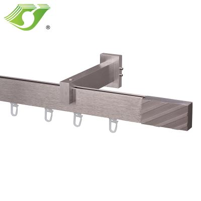 China Country Stardeco High Quality Square Aluminum Profile Heavy Duty Curtain Sliding Track for sale