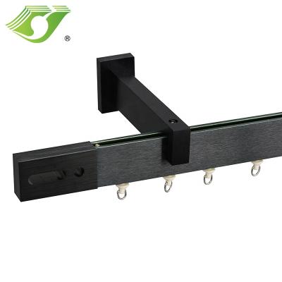 China STARDECO country modern style curtain rod and aluminum easy black rails and new curtain track range for sale