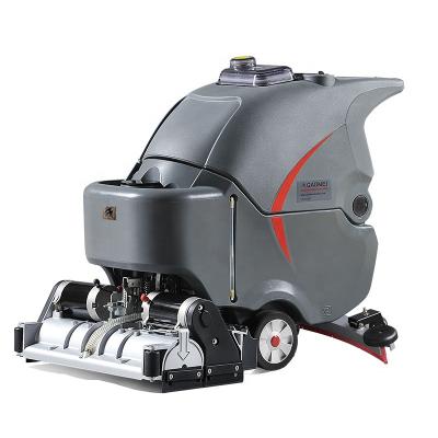 China Hotels Floor Scrubber Automatic Floor Sweeper Price GM-65RBT Walk Behind Cylindrical Brush for sale