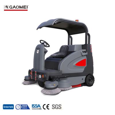 China Hotels New Arrival Auto Street Road Battery Powered Ride On Floor Sweeper With Self Dumping And Manual Dumping Version for sale