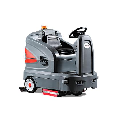 China GM130 Hotels Floor Scrubber Machine, Ride on Strong Vacuum Cleaner with ECO Mode, Premium Electric Floor Scrubber Dryer for sale