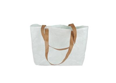 China Tweekleurige Tyvek Tote Bag met grote capaciteit, Dupont Kraft Paper Shopping Beach Bag Te koop