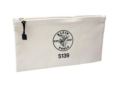 China Saco de maquiagem de lona personalizado pequeno 10A Zip Top Canvas Tote Branco à venda