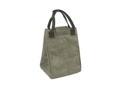 Cina OEM Tyvek Isolato Sacchetto da pranzo Grigio Cooler Tote Bag Chiusura Velcro in vendita