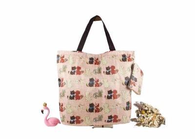 China Lightweight Waterproof Folding Tote Bag with Digital Printing and Reusable PP Webbing Handle Te koop