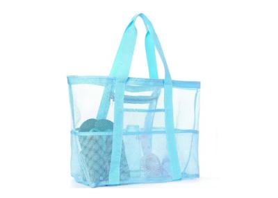 Китай RPET Mesh Beach Tote Bag Customized Printing Silk Screen Print And Digital Print продается