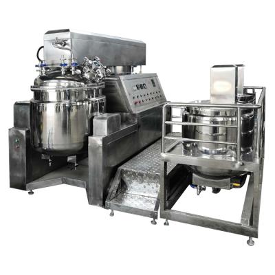 China Hydraulic Lifting Cold Process Food Grade Vacuum Emulsifying And Stirring Machine for sale