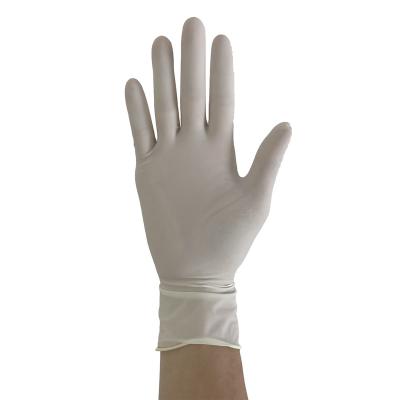 China High Quality Disposable House Kitchen Latex Exam Cleaning Gloves Powdered And Power Free Milky White for sale