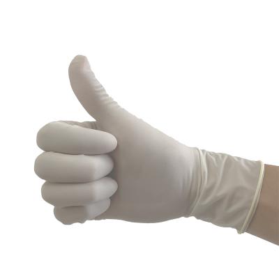 China High Quality Disposable House Kitchen Latex Exam Cleaning Gloves Powdered And Power Free Milky White for sale