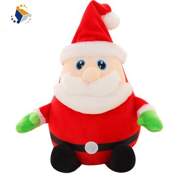 China Christmas of the annual meeting wholesale custom hot children's gift children's gift stuffed toy Santa glowing singer manufacturer for children baby for sale