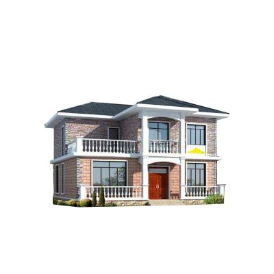 China Easy installation luxury prefab villa light steel frame house with trade assurance for sale