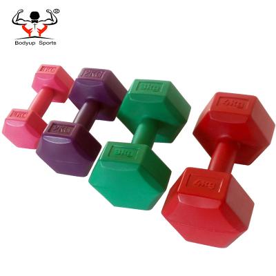 China Factory domestic low price cheap high quality fitness cement dumbbell for sale