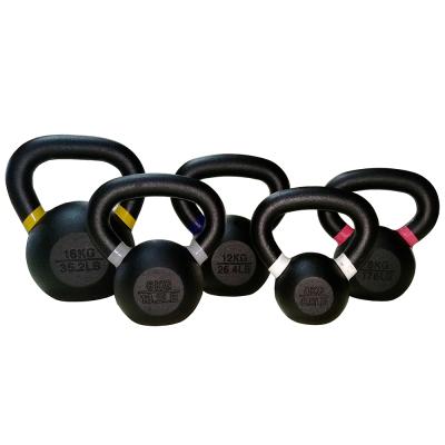 China Durable Kettlebell Lb And Kg Markings Power Color Coated Cast Iron Kettlebell for sale