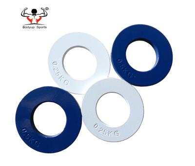 China Universal Weightlifting Training Competition Colors Paint Coated Cast Fractional Change Plates for sale