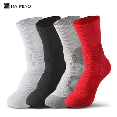 Chine Des chaussettes de basket-ball sur mesure avec coussinet, serviette, bas d'équipage, chaussettes de sport épaisses pour hommes à vendre