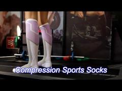long unisex compression sports socks soccer running compression socks 20-30 mmhg