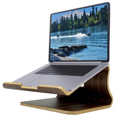 China Other SAMDI Portable Walnut Wooden Laptop Stand suitable for MacBook for sale