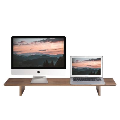 China Other SAMDI wood TV stand modern workstat desktop stand monitor charger 2023 for sale